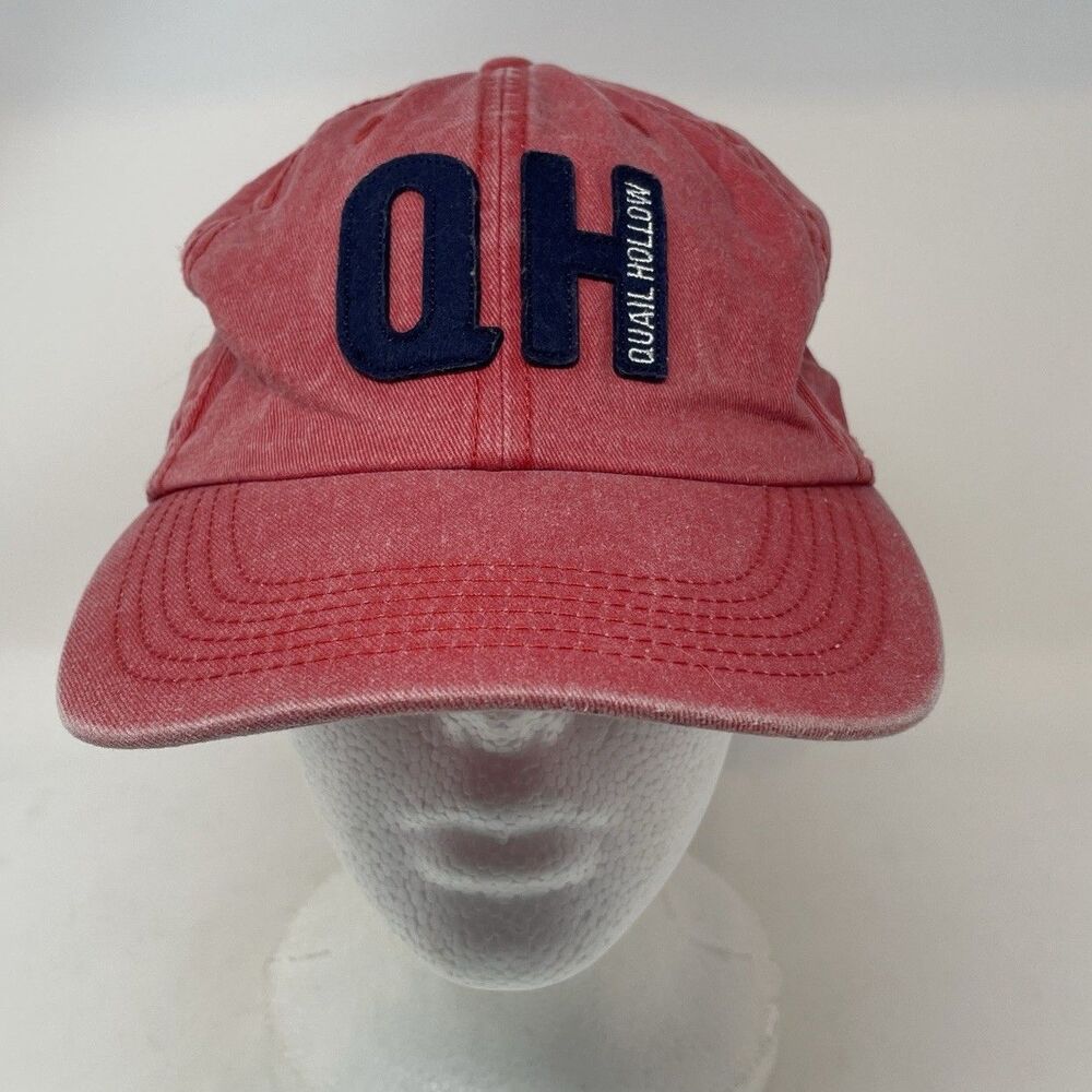 Quail Hollow Imperial Hat Cap Red QH Logo Adjustable